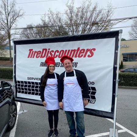 Tire Discounters free pies